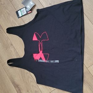 Under Armour Girl's Loose tank - YLG Neon Pink NWT